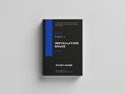 Installation Rules Study Guide Paper 1